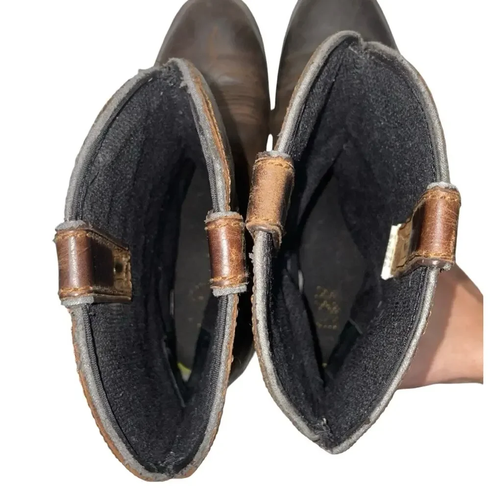 Dan Post Brown Leather Western Work Boots